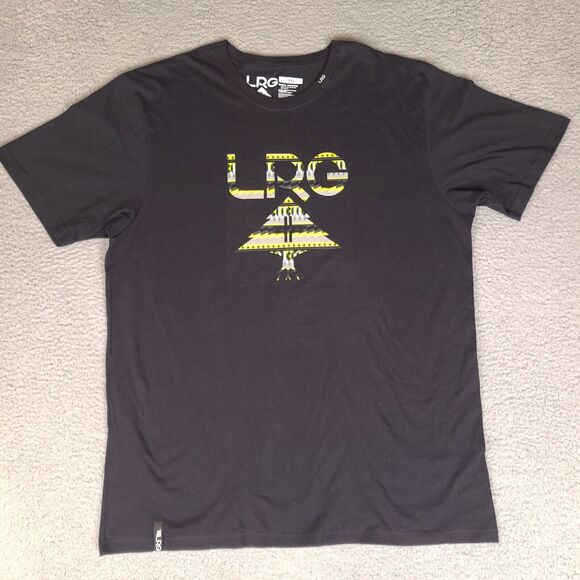 LRG T-Shirt Men’s XXL Black Lifted Research Group Short‎ Sleeve Graphic Tee - Picture 1 of 11